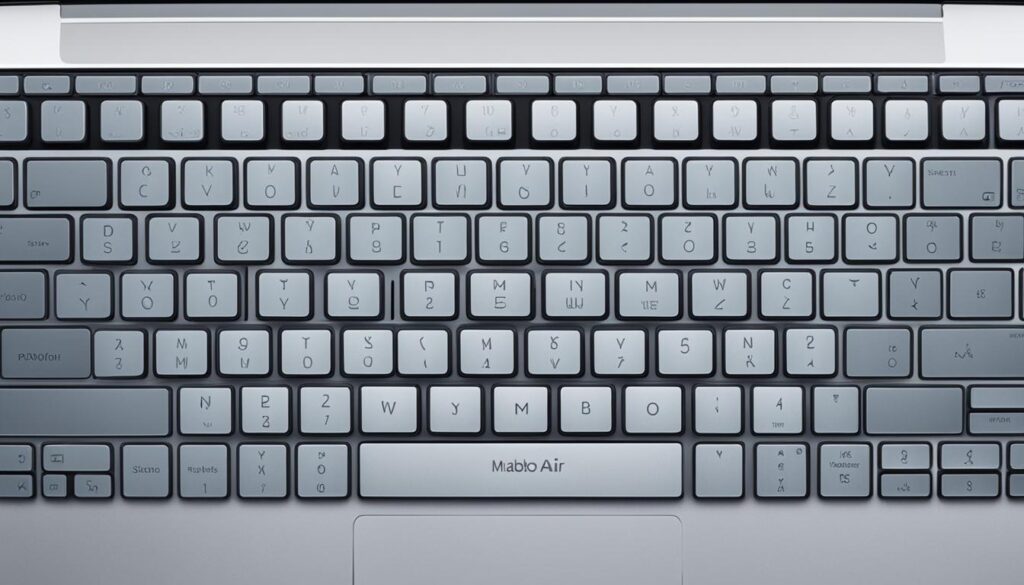 لوحة المفاتيح MacBook Air